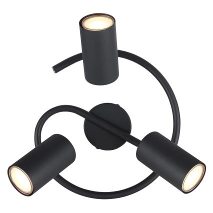 Globo - Φωτιστικό σποτ 3xGU10/25W/230V μαύρο