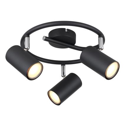 Globo - Φωτιστικό σποτ 3xGU10/25W/230V μαύρο