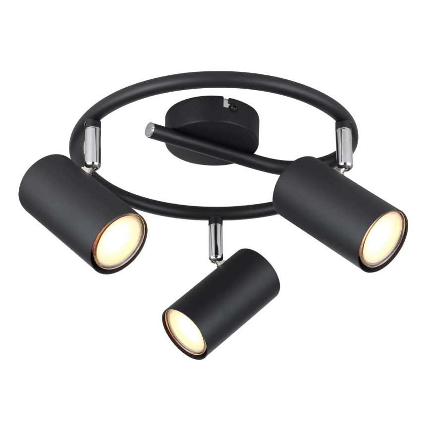 Globo - Φωτιστικό σποτ 3xGU10/25W/230V μαύρο