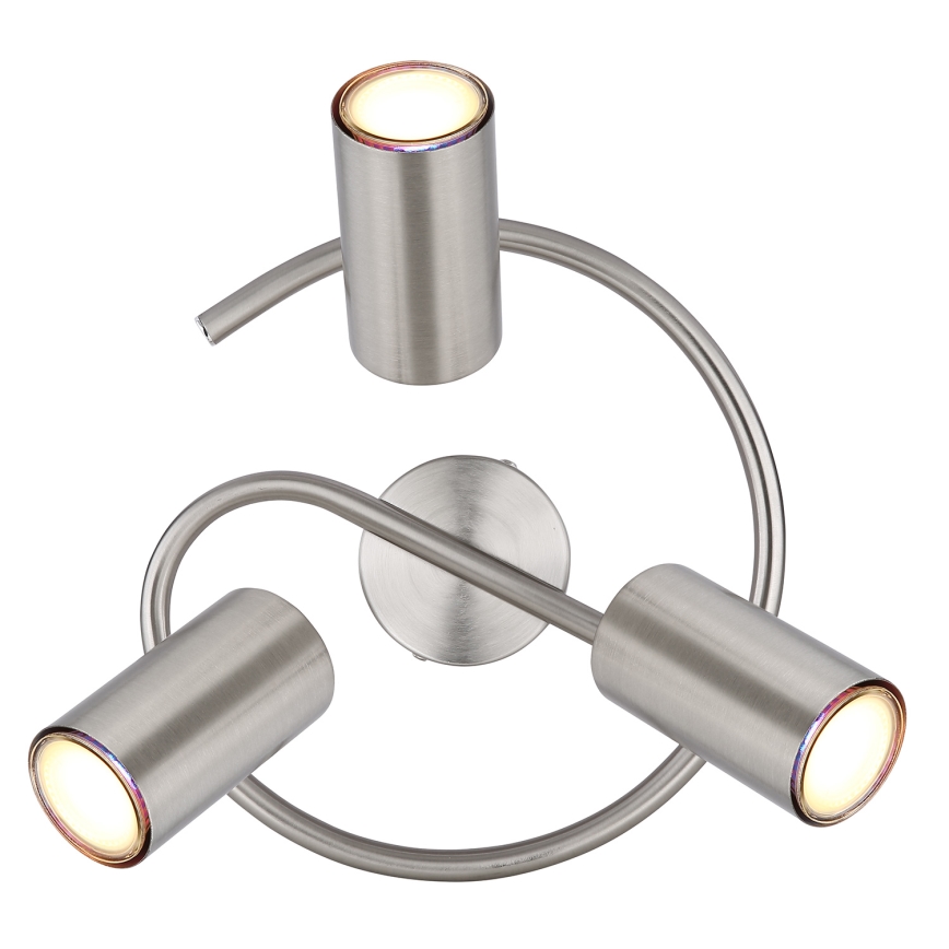 Globo - Φωτιστικό σποτ 3xGU10/25W/230V ματ χρώμιο