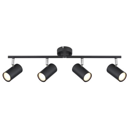 Globo - Φωτιστικό σποτ 4xGU10/25W/230V μαύρο