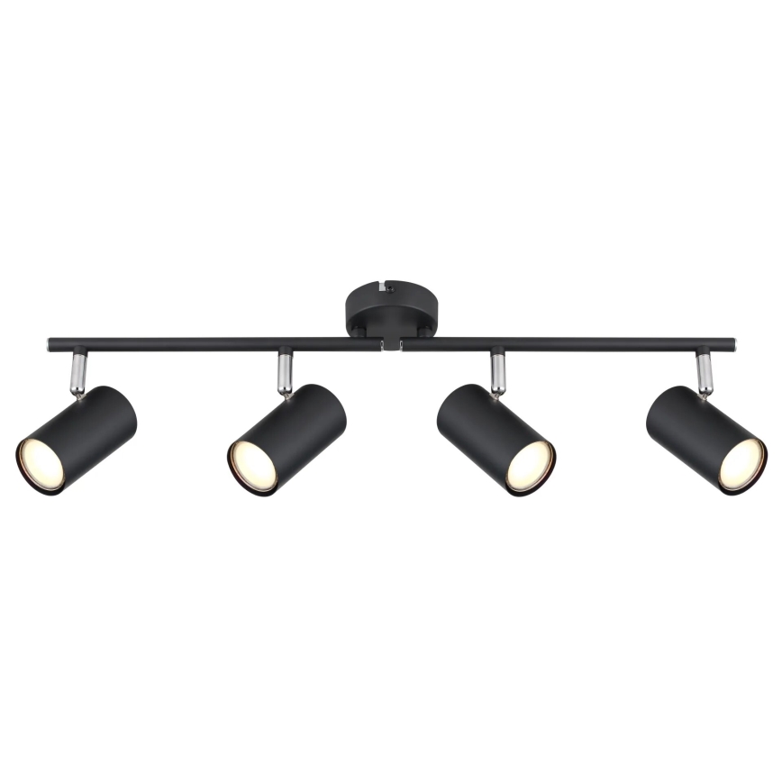 Globo - Φωτιστικό σποτ 4xGU10/25W/230V μαύρο