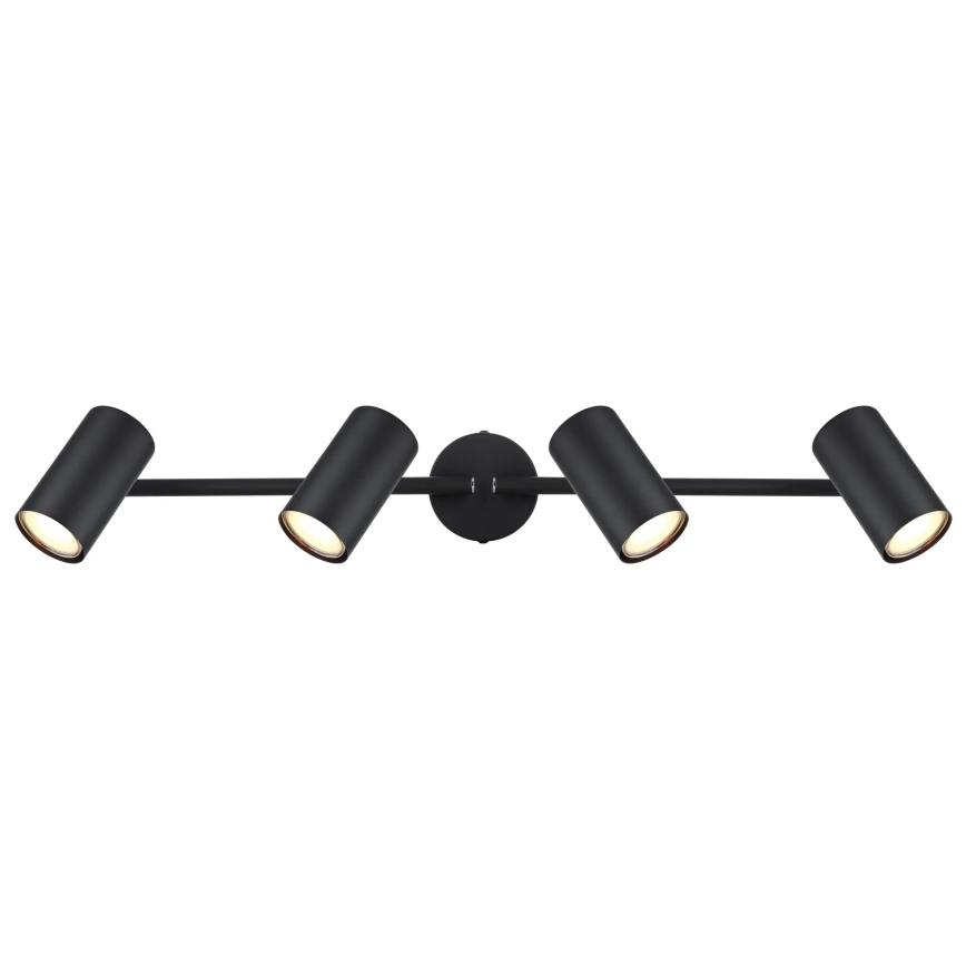 Globo - Φωτιστικό σποτ 4xGU10/25W/230V μαύρο