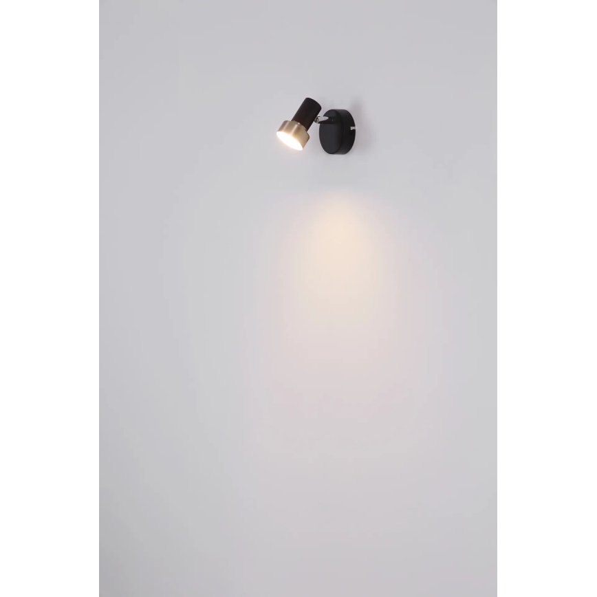 Globo - Σποτ τοίχου 1xGU10/25W/230V μαύρο/χρυσό