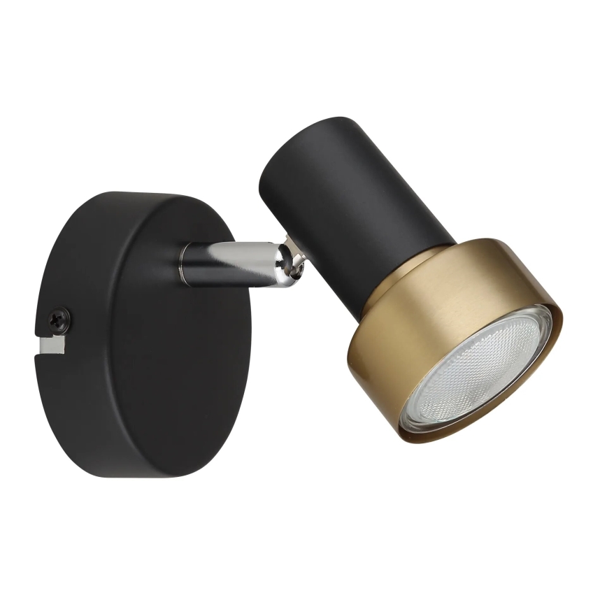 Globo - Σποτ τοίχου 1xGU10/25W/230V μαύρο/χρυσό