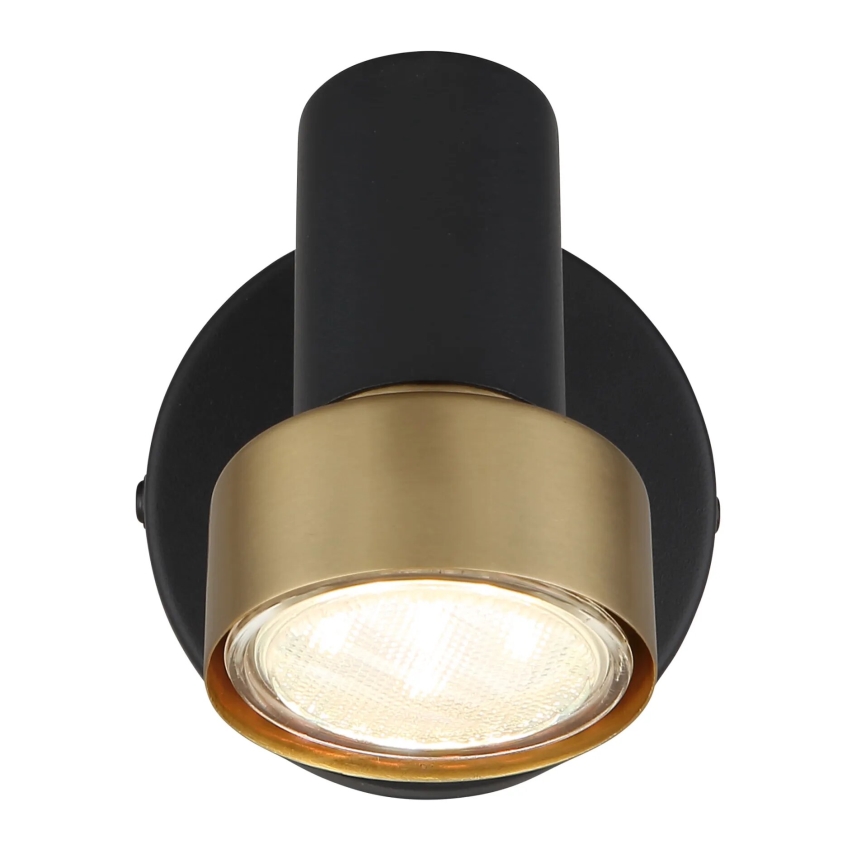 Globo - Σποτ τοίχου 1xGU10/25W/230V μαύρο/χρυσό
