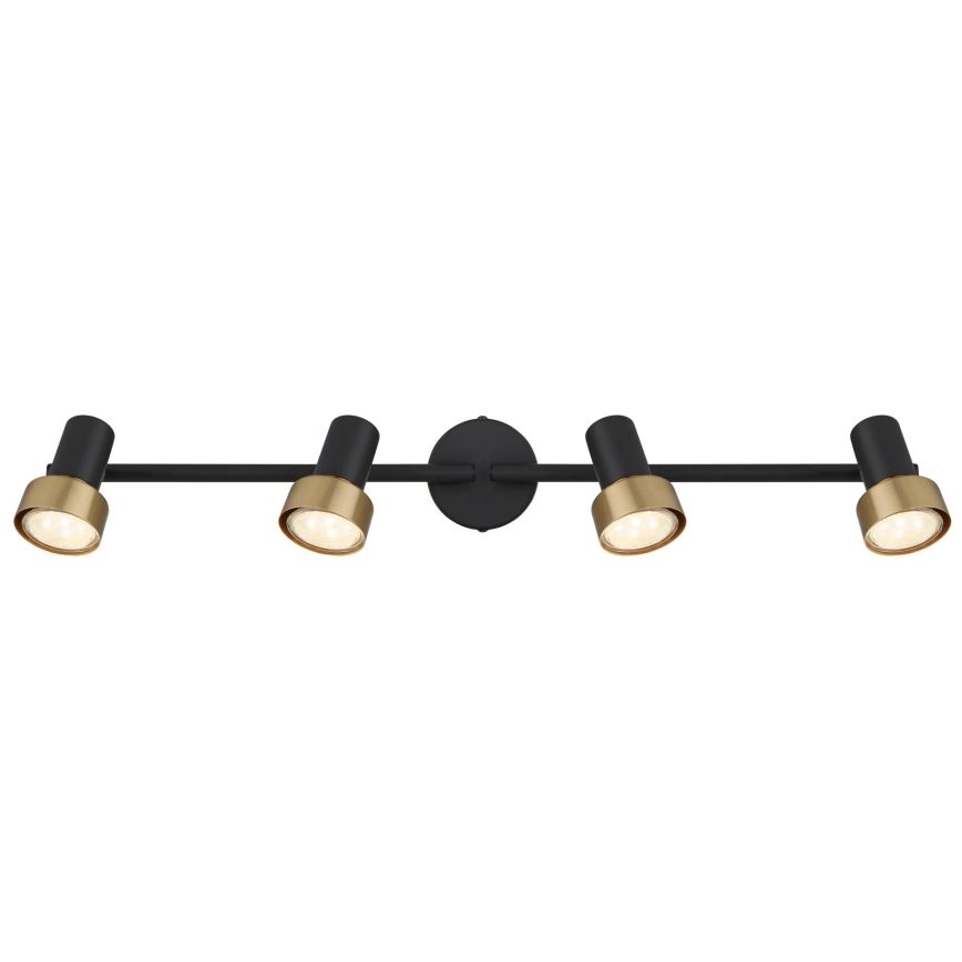 Globo - Φωτιστικό σποτ  4xGU10/25W/230V μαύρο/χρυσό