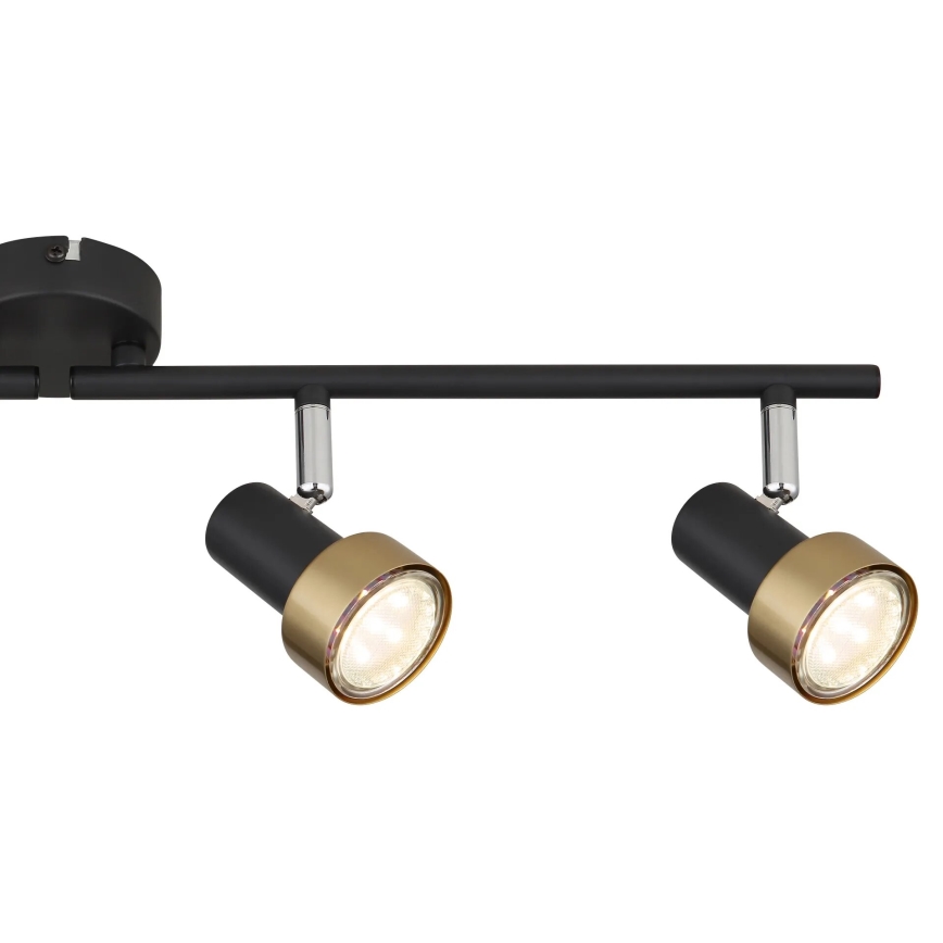 Globo - Φωτιστικό σποτ  4xGU10/25W/230V μαύρο/χρυσό