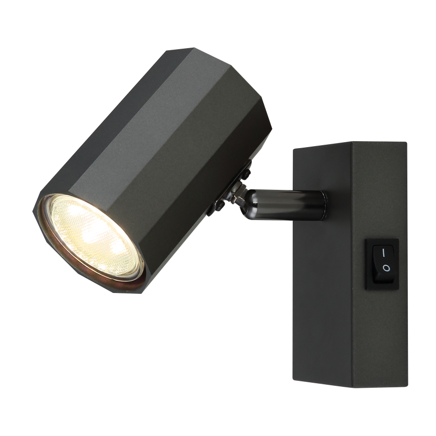 Globo - Προβολέας τοίχου 1xGU10/25W/230V μαύρο