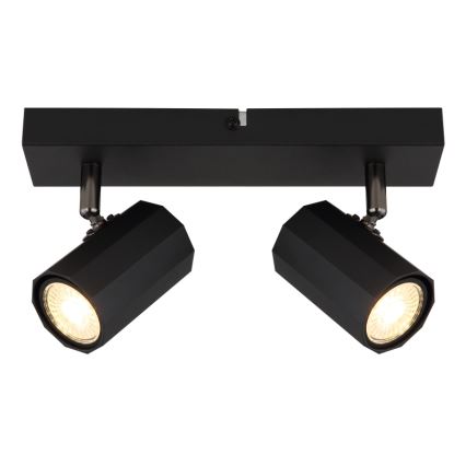 Globo - Φωτιστικό σποτ 2xGU10/25W/230V μαύρο