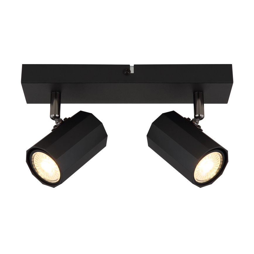 Globo - Φωτιστικό σποτ 2xGU10/25W/230V μαύρο