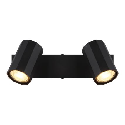 Globo - Φωτιστικό σποτ 2xGU10/25W/230V μαύρο