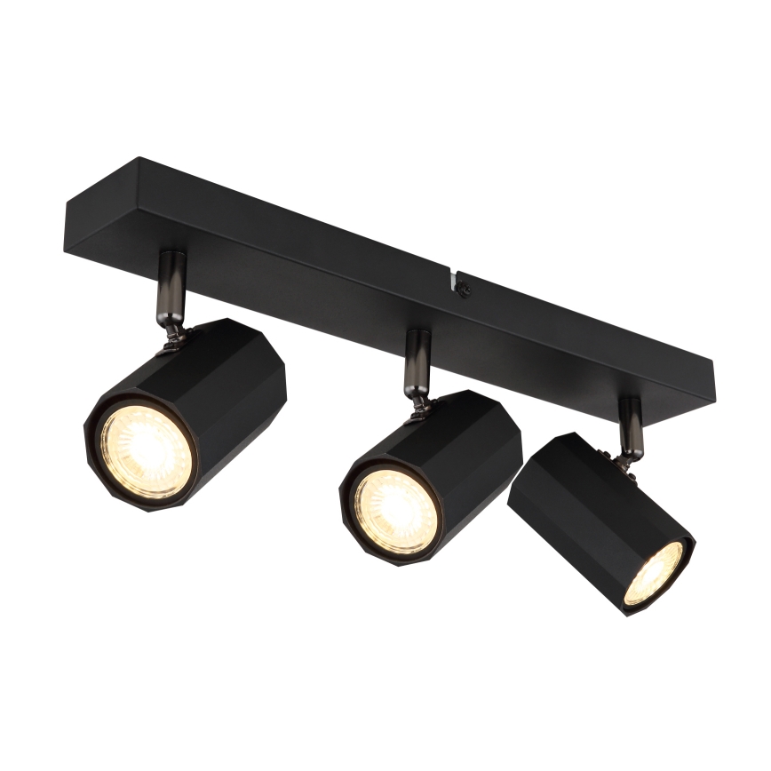 Globo - Φωτιστικό σποτ 3xGU10/25W/230V μαύρο