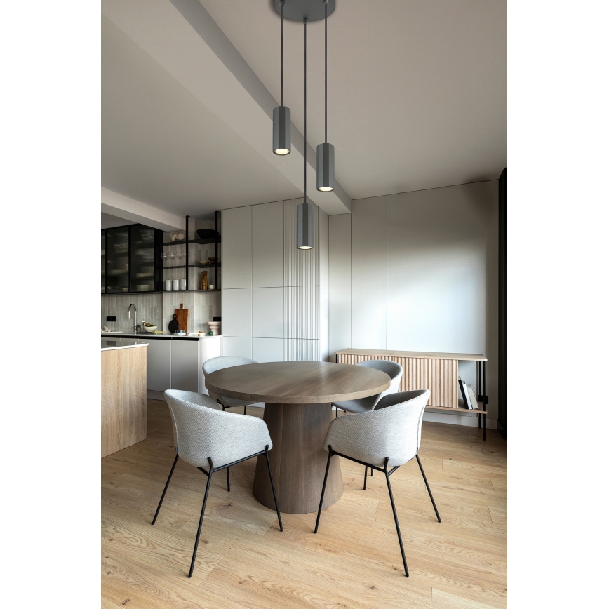 Globo - Κρεμαστό φωτιστικό οροφής 3xGU10/25W/230V μαύρο