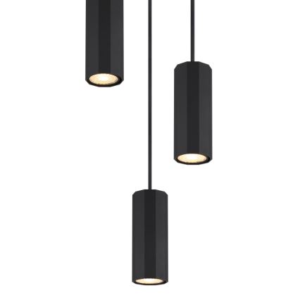Globo - Κρεμαστό φωτιστικό οροφής 3xGU10/25W/230V μαύρο