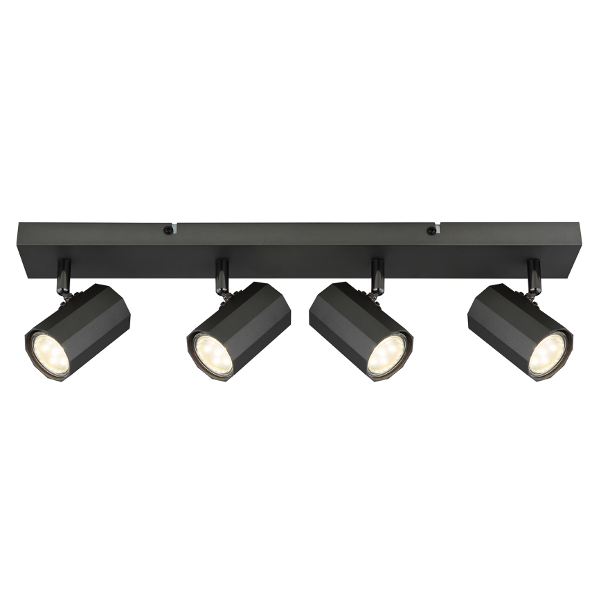 Globo - Φωτιστικό σποτ 4xGU10/25W/230V μαύρο
