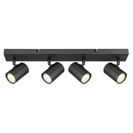 Globo - Φωτιστικό σποτ 4xGU10/25W/230V μαύρο