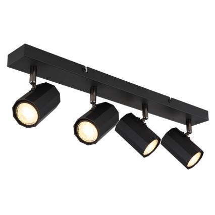 Globo - Φωτιστικό σποτ 4xGU10/25W/230V μαύρο