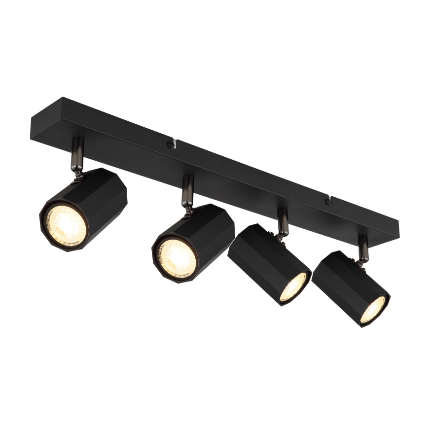 Globo - Φωτιστικό σποτ 4xGU10/25W/230V μαύρο