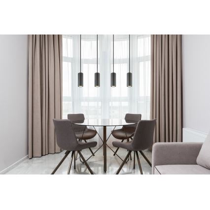 Globo - Κρεμαστό φωτιστικό οροφής 4xGU10/25W/230V μαύρο