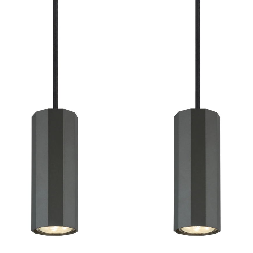 Globo - Κρεμαστό φωτιστικό οροφής 4xGU10/25W/230V μαύρο