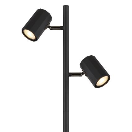 Globo - Επιδαπέδιο φωτιστικό 2xGU10/5W/230V μαύρο