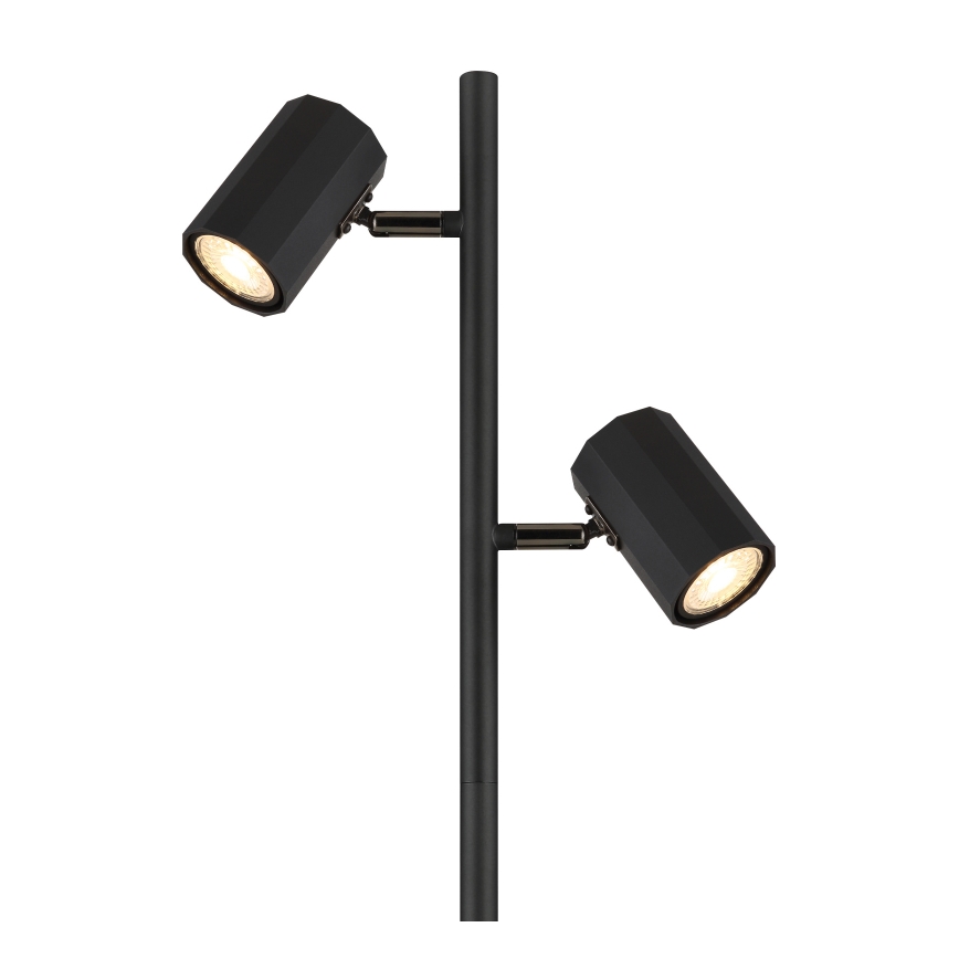 Globo - Επιδαπέδιο φωτιστικό 2xGU10/5W/230V μαύρο