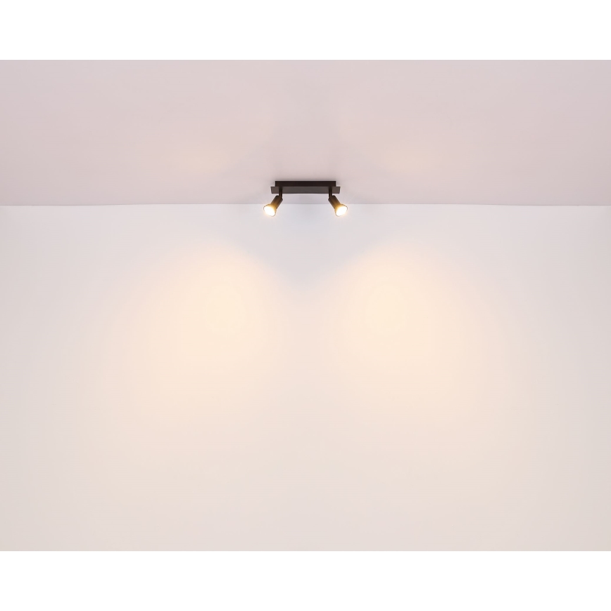 Globo - Φωτιστικό σποτ 2xGU10/35W/230V μαύρο
