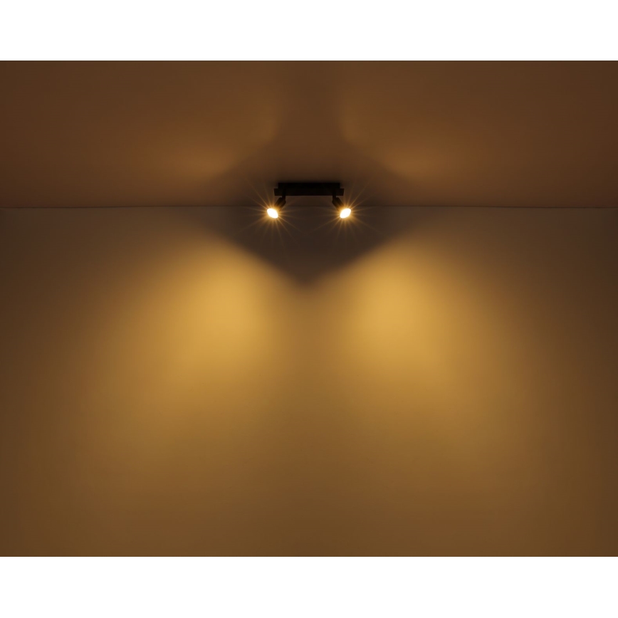 Globo - Φωτιστικό σποτ 2xGU10/35W/230V μαύρο