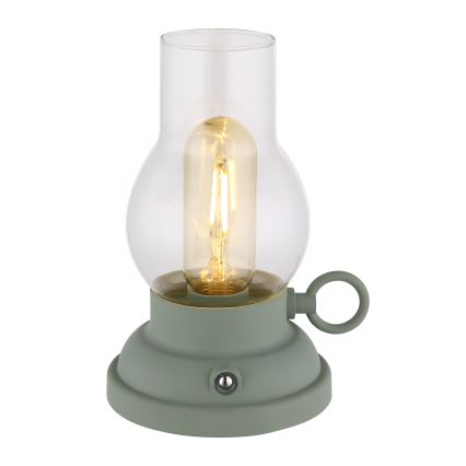Globo - LED Dimmable επαναφορτιζόμενο επιτραπέζιο φωτιστικό αφής LED/1W/3,7V 1200 mAh πράσινο