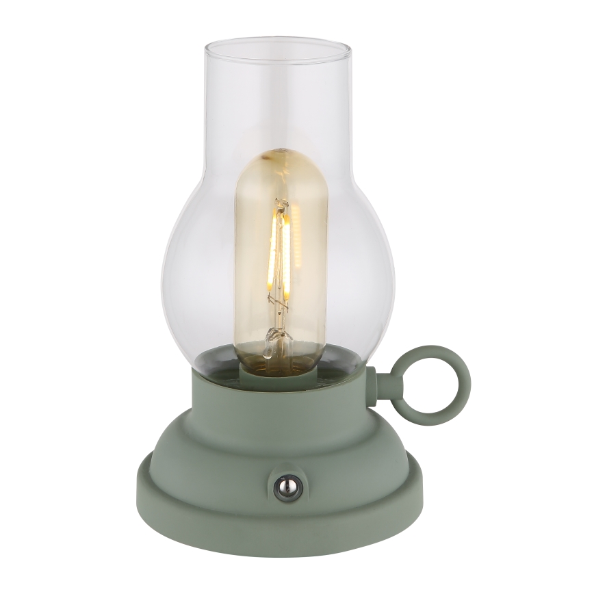 Globo - Φορητό επιτραπέζιο φωτιστικό LED με ρυθμιζόμενη ένταση, επαναφορτιζόμενο, αφής LED/1W/3,7V 1200 mAh πράσινο