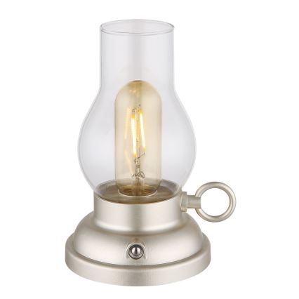 Globo - LED Dimmable επαναφορτιζόμενο επιτραπέζιο φωτιστικό αφής LED/1W/3,7V 1200 mAh ματ χρώμιο