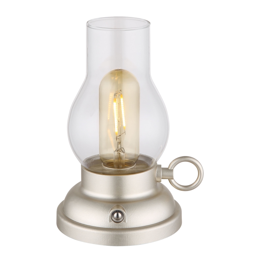 Globo - LED Dimmable επαναφορτιζόμενο επιτραπέζιο φωτιστικό αφής LED/1W/3,7V 1200 mAh ματ χρώμιο