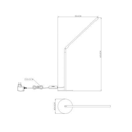 GLOBO 58153 - Επιτραπέζιο φως LED ORION LED 48xLED/0,062W