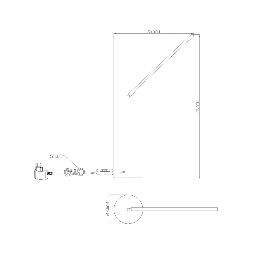 GLOBO 58153 - Επιτραπέζιο φως LED ORION LED 48xLED/0,062W