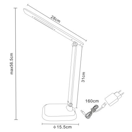 Globo - LED Επιτραπέζια λάμπα dimmer LED/7W/230V