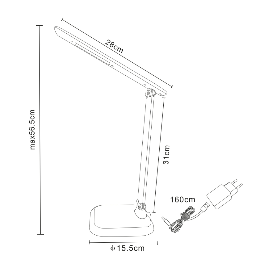 Globo - LED Επιτραπέζια λάμπα dimmer LED/7W/230V
