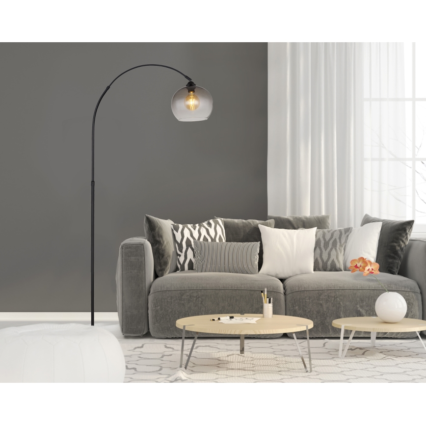 Globo - Επιδαπέδιο φωτιστικό 1xE27/60W/230V μαύρο