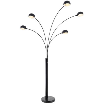 Globo - Επιδαπέδιο φωτιστικό 5xE14/40W/230V μαύρο