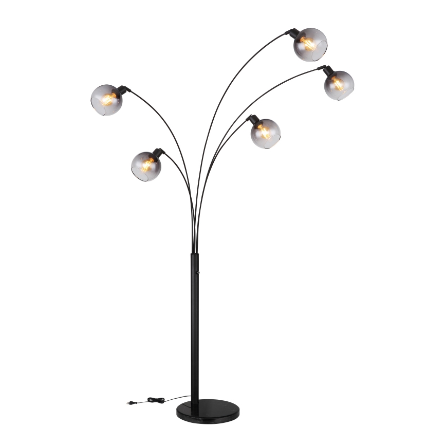 Globo - Επιδαπέδιο φωτιστικό 5xE27/40W/230V φιμέ