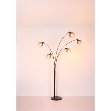 Globo - Επιδαπέδιο φωτιστικό 5xE27/40W/230V φιμέ