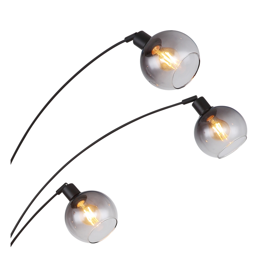 Globo - Επιδαπέδιο φωτιστικό 5xE27/40W/230V φιμέ
