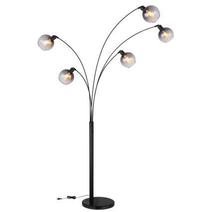 Globo - Επιδαπέδιο φωτιστικό 5xE27/40W/230V φιμέ