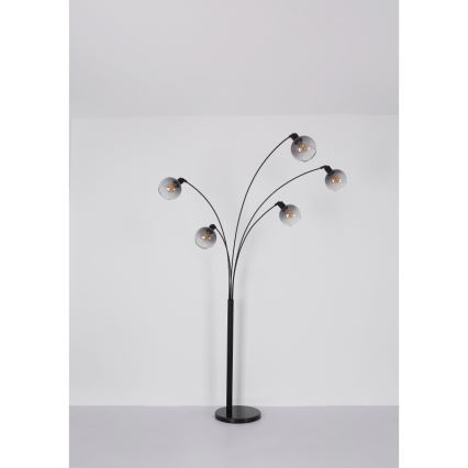 Globo - Επιδαπέδιο φωτιστικό 5xE27/40W/230V φιμέ