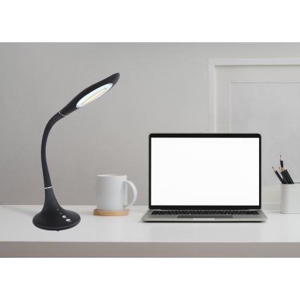 Globo - LED Dimming αφής εύκαμπτο επιτραπέζιο φωτιστικό LED/9W/230V 3000/4500/6500K μαύρο