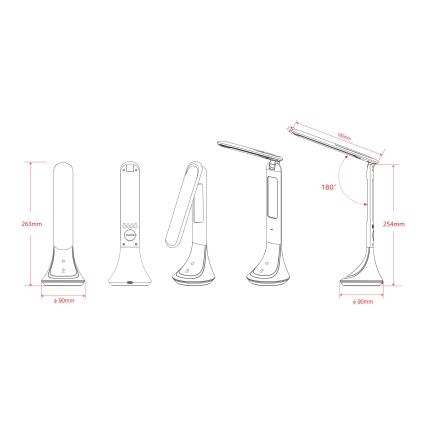 Globo - Επιτραπέζια λάμπα dimming LED LED/4W/230V 2200 mAh