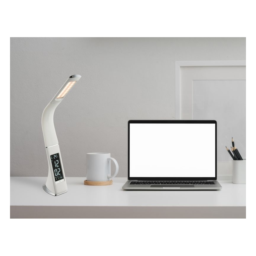 Globo - Ρυθμιζόμενη επιτραπέζια LED λάμπα με έλεγχο αφής και οθόνη LED/6,5W/230V 3000/4500/5800K λευκή