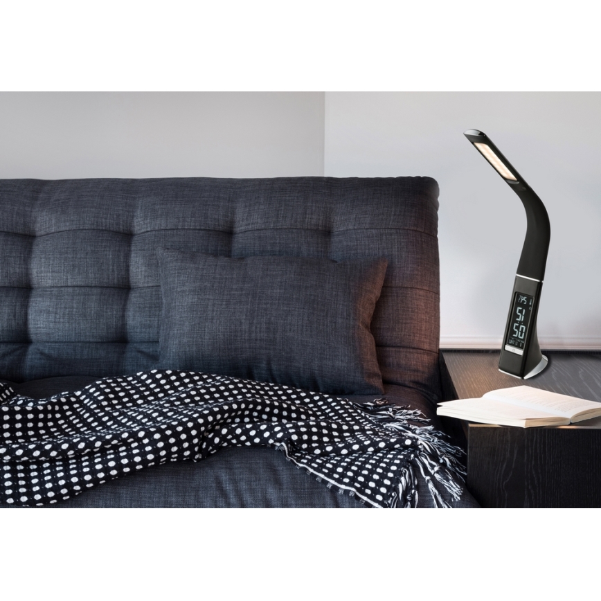 Globo - Ρυθμιζόμενη επιτραπέζια LED λάμπα με οθόνη και λειτουργία αφής LED/6,5W/230V 3000/4500/5800K μαύρη