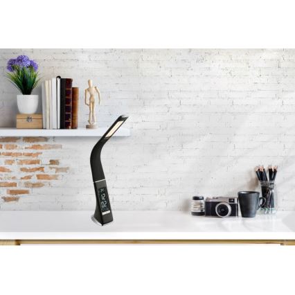 Globo - Ρυθμιζόμενη επιτραπέζια LED λάμπα με οθόνη και λειτουργία αφής LED/6,5W/230V 3000/4500/5800K μαύρη