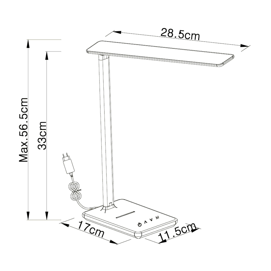 Globo - Επιτραπέζια λάμπα dimmer LED LED/5W/230V